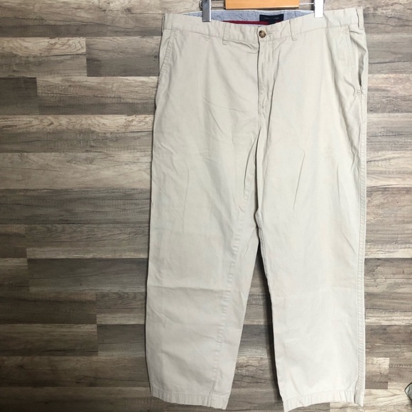 Tommy Hilfiger Cotton Chino Regular Fit Straight Leg Pants Size 40” - Picture 1 of 7